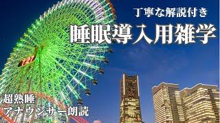 【睡眠導入用】【雑学】(解説付き) 【横浜】【夜景】美しい映像とともに