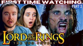 **HELM'S DEEP IS INSANE!!** Two Towers Reaction: FIRST TIME WATCHING Lord of the Rings (Part 2)