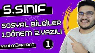 5.Sınıf Sosyal Bilgiler 1.Dönem 2.Yazılı | YENİ MÜFREDAT