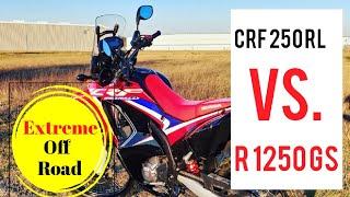 CRF250 Rally vs. BMW R1250 GS -  Extreme Off Road Adventure - Sam Forest Trails