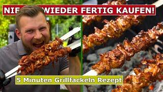 Grillfackeln selber machen! Die leckersten Grillspieße mit Gelinggarantie! Grillrezept