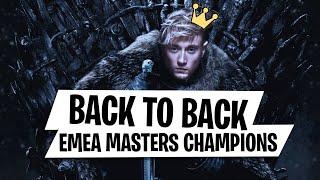 BACK TO BACK EMEA MASTERS CHAMPIONS