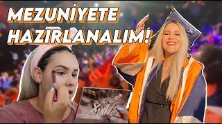 BENİMLE MEZUNİYETİME HAZIRLANIN & KEP TÖRENİ VLOG - MEZUN OLUYORUM! - Ezgi İrem