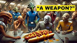 Human Food Causes Chaos in Galactic Cafeteria! | Sci-Fi Story | HFY