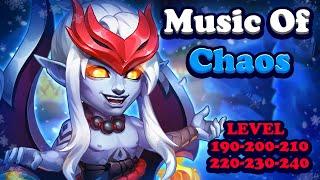 Hero Wars Music of Chaos: Levels 190, 200, 210, 220, 230 and 240 Boss Fights