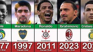 BEST FOOTBALLER RETIRED IN EVERY YEAR 1965 - 2023 | FT. Ibrahimovic, Ronaldo, Pele, Maradona