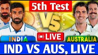 LIVE INDIA VS AUSTRALIA 5TH TEST, DAY 03 || LIVE CRICKET MATCH TODAY | BGT TEST INDIA VS AUSTRALIA