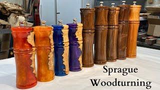 Woodturning - Salt and Peppermill Extravaganza (The Nasty!)