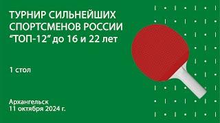 ТОП-12 до 16 и 22 лет. Архангельск. 1 день. 1 стол