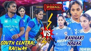 QUARTER|KANNAGI NAGAR vs SOUTH CENTRAL RAILWAY |#THIRUPATTHUR|#ALL INDIA WOMEN'S KABADDI 2024