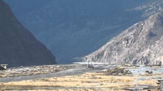 Takeoff from Jomsom Airport, Annapurna Range, Nepal, Dornier 228