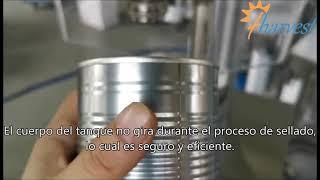 Máquina selladora de latas semiautomática para conservas de alimentos,polvo,carne,producto de salsas