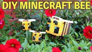 DIY 3D Minecraft Bee Perler Bead Figure