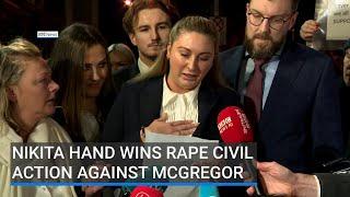 Nikita Hand wins rape civil action against McGregor