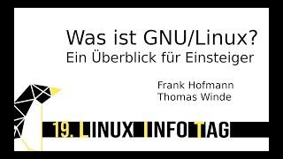 LIT2023: Was ist GNU/Linux? Ein Überblick für Einsteiger