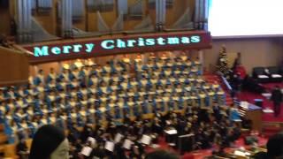 Choir and orchestra at the Yoido Full Gospel Church in Seoul