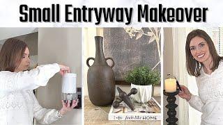 SMALL ENTRYWAY MAKEOVER | EARLY SPRING 2023 DECORATING IDEAS | MAKE SMALL SPACES LOOK LARGER