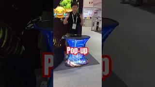 Pop-up counter for your tradeshow booth 