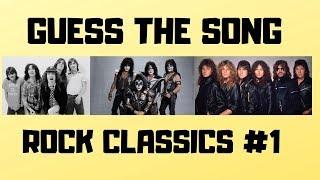 GUESS THE SONG! | Rock Classics #1