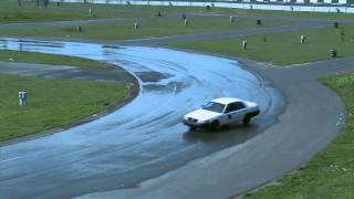 Rear skid or oversteer recovery on skid pad