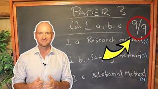 How to answer Paper 3, Qu 1 (a, b & c)