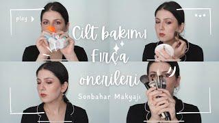 CİLT BAKIM RUTİNİM | FIRÇA ÖNERİLERİ &  SONBAHAR MAKYAJI 