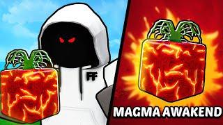 I Awakened MAGMA Fruit And It Is INSANE.. (Blox Fruits)