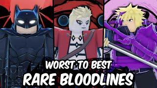 Every RARE Bloodline RANKED From WORST To BEST | Shindo Life Bloodline Tier List