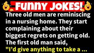 FUNNY JOKES! - Three old men are reminiscing in a nursing home