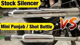 Short Bottle Mini Punjab VS Sock Silencer in Bullet 350