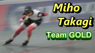 Miho Takagi wins Women1500m.ISU World Cup Speedskating Nagano.2024/11/22 M Wave.