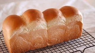 손반죽으로 닭가슴살처럼 쭉쭉 찢어지는 쫀득한 우유식빵 만들기/milk bread recipe