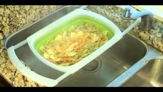 Collapsible Over-The-Sink Colander - Kitchen Gadget Demo - Progressive International