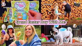 EASTER DAY VLOG!*mystery bags, new nails, starbucks trip, puppies, date with my bf etc!*