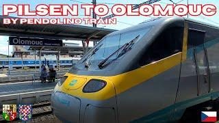 PILSEN  to OLOMOUC  by Pendolino train