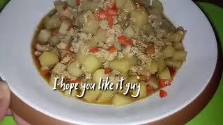 PATATAS WITH PORK GINILING | LUTONG BAHAY RECIPE | MATIPID AT MASARAP || Milyn Avelino