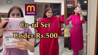 Meesho Kurti Set | Under ₹500/- | CO-rd Set | Review & Try On