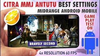 Best Citra Emulator | Bravely Second End Layer Gameplay test on Android | 4x Resolution 60FPS / 778G