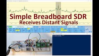 Simple Tayloe Breadboard Software Defined Radio Receives Distant Signals