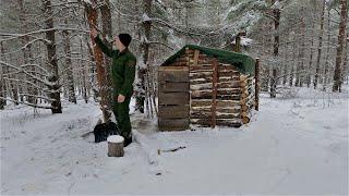 I got into a Snowstorm in the Forest, I live for 3 days in the winter in a forest house