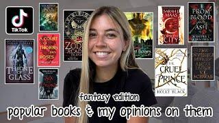 Popular books on Tiktok and MY opinions on them (fantasy edition)