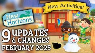 9 UPDATES & CHANGES in February 2025 (New Activities) - Animal Crossing New Horizons