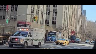 SeniorCare Ambulance Responding On York Ave In Yorkville, Manhattan, New York City