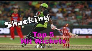 Top 5 Shocking Hit Wickets in Cricket History