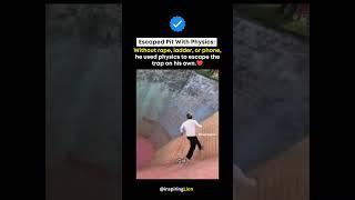 Legend says: He came out, crashed into the cameraman, and fell back into the pit again! 