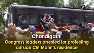 Chandigarh: Congress leaders arrested for protesting outside CM Mann’s residence