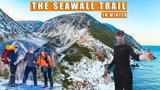 CAPE BRETON'S Deadliest Winter Hike The Seawall Trail | Nova Scotia