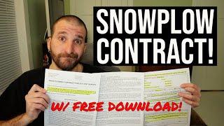 Going Over My Whole Snowplow Contract | Free Download!