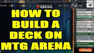 How to Build a Deck on MTG Arena | How to Play MTG Arena Guide | How to Craft Cards