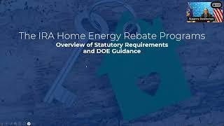 NYSERDA Public Input Webinar: Inflation Reduction Act Home Energy Rebate Programs